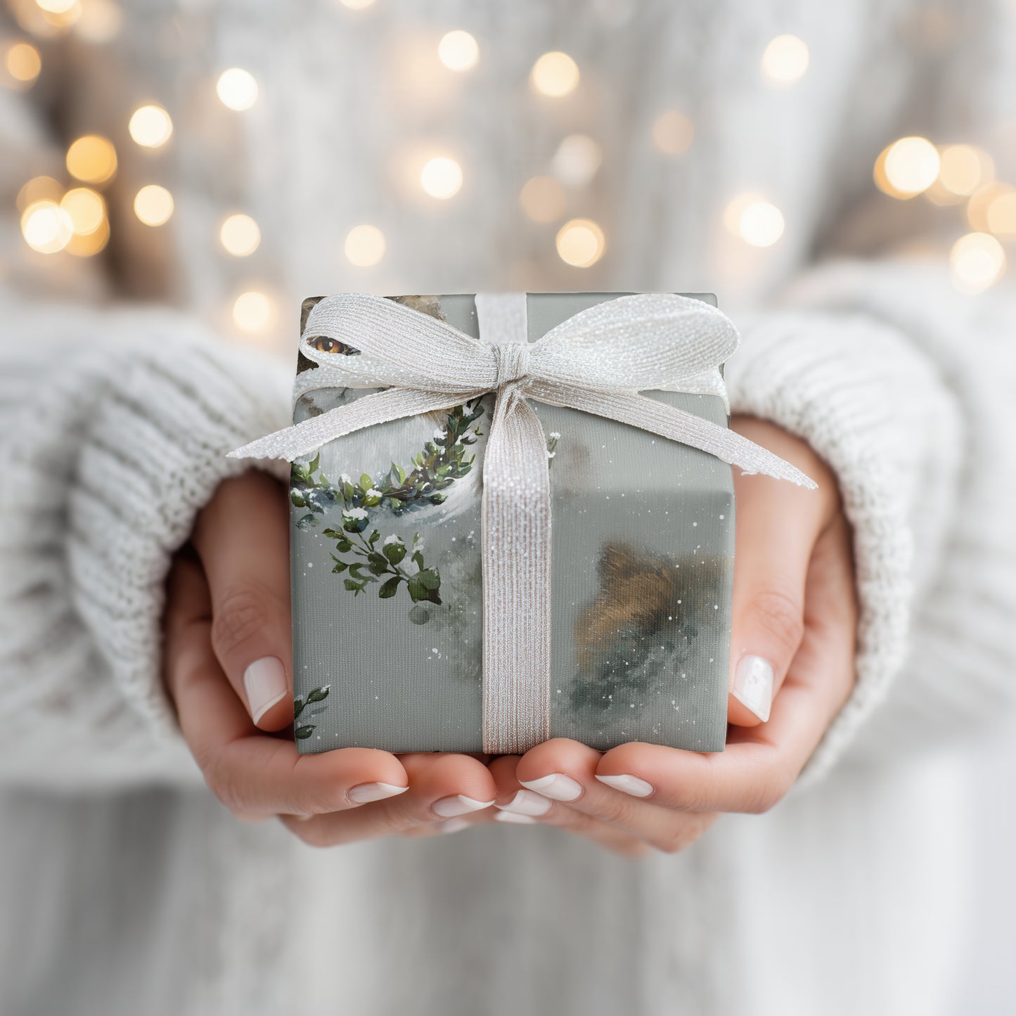 Grumpy Cats Dancing Through Snowfall