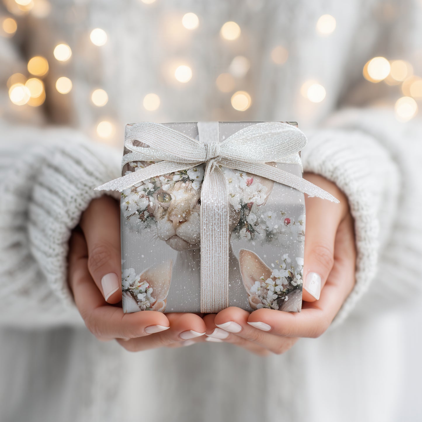 Frost Blooms Between Feline Eyes