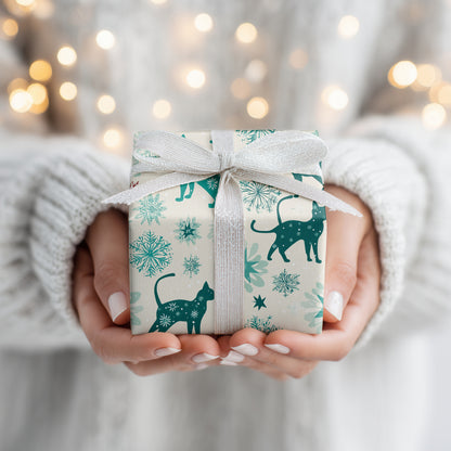 Feline Frost Dancing Through Stars