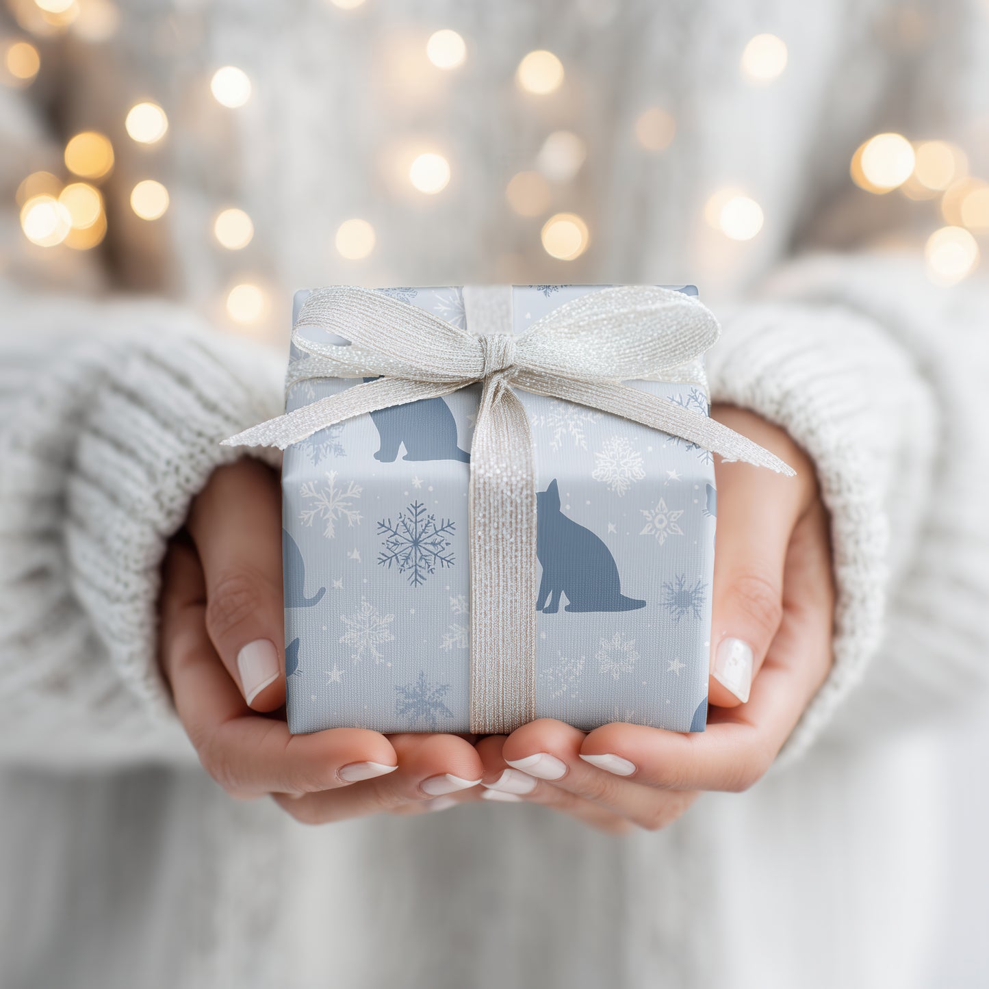 Cats Drift Through Frozen Starlight