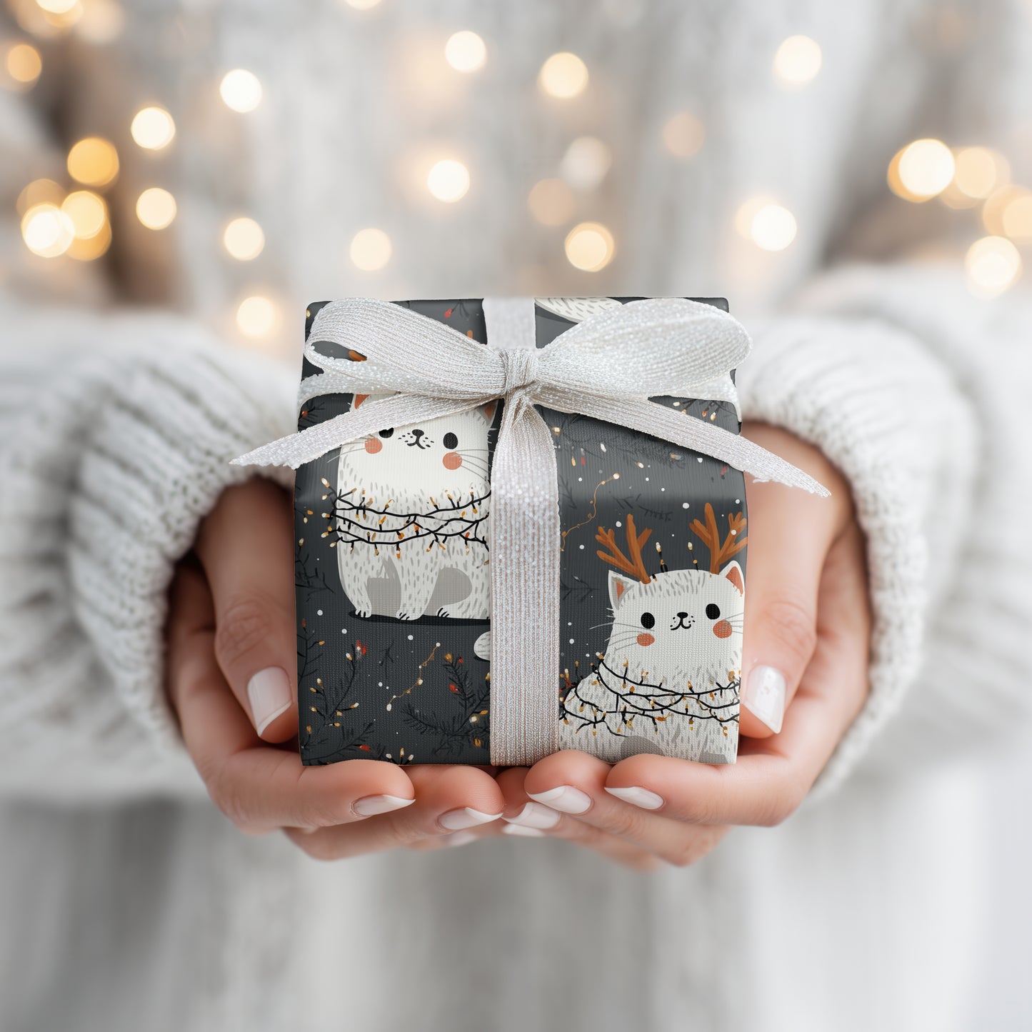 Reindeer Cats Glow With Winter's Magic