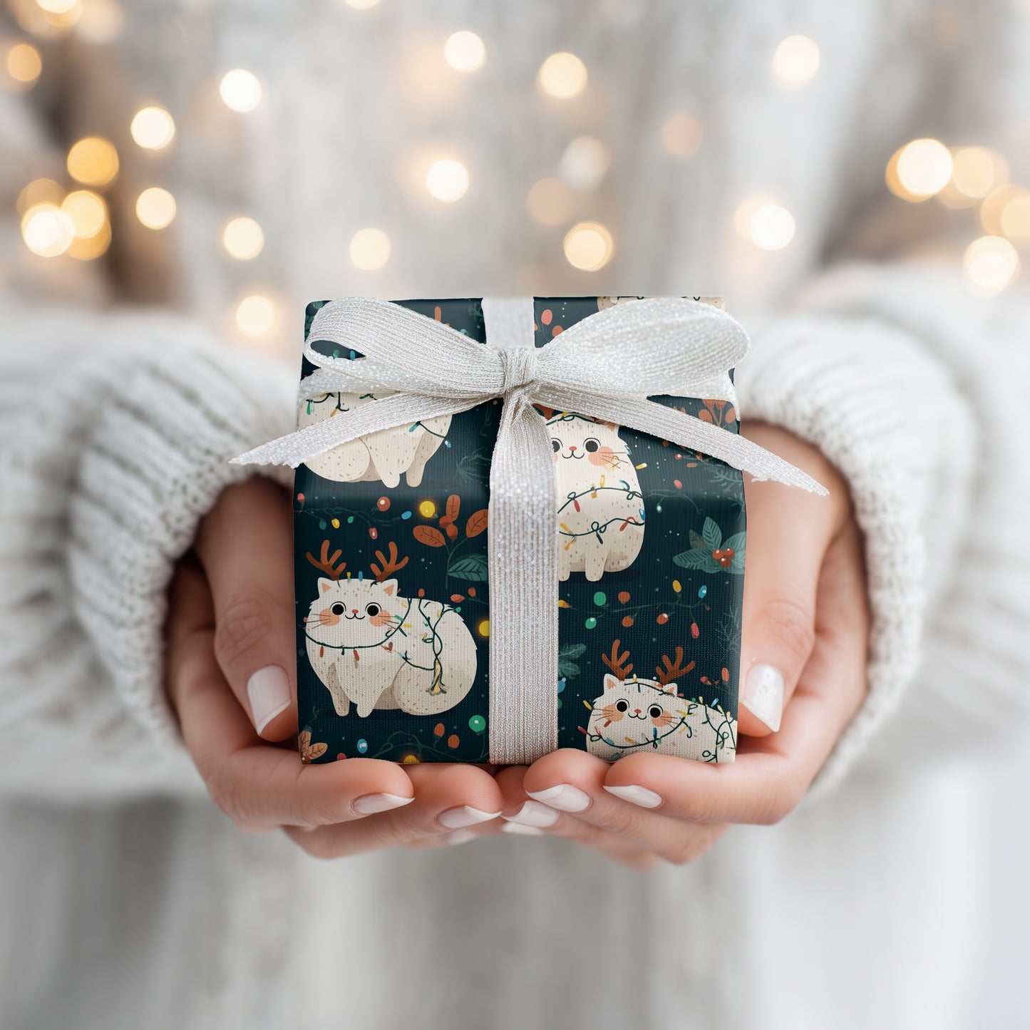 Festive Felines Glow With Winter Magic