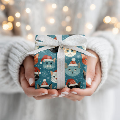 Festive Felines in Snowy Reverie