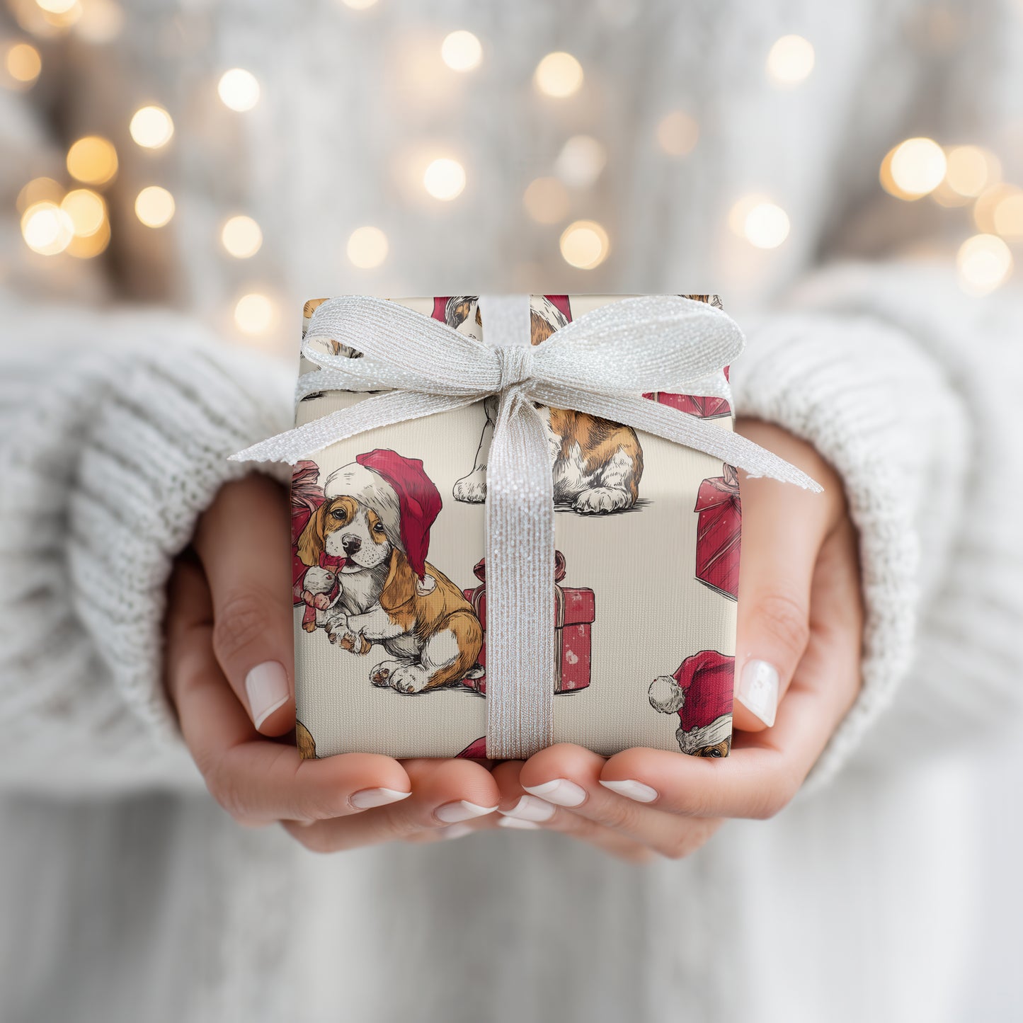 Puppy Presents Wrapped In Joy