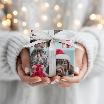 Puppies Peek Through Holiday Cheer