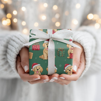 Playful Puppies in Santa Hats