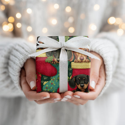 Playful Dachshund Holiday