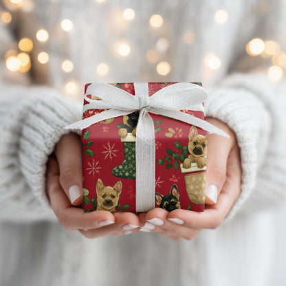 Puppies Peek From Christmas Stockings
