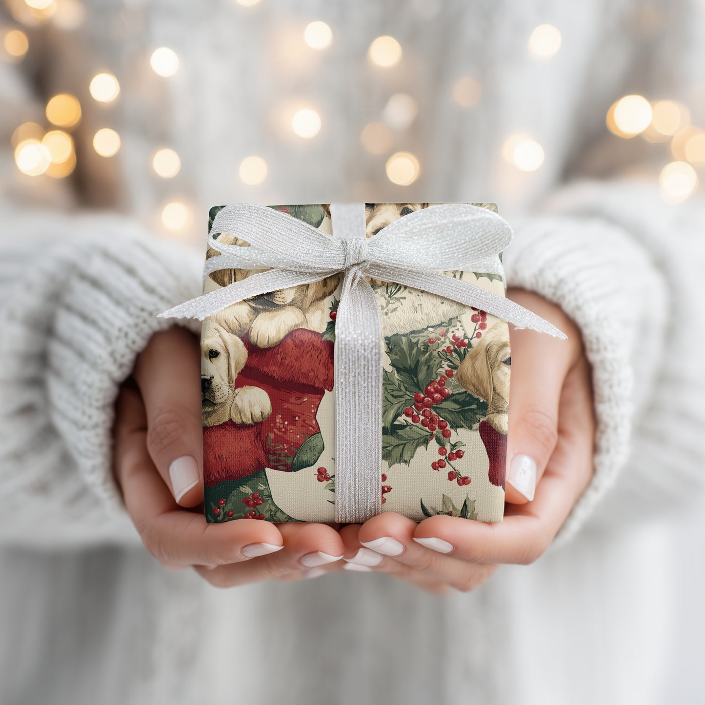Puppy Stockings Await Christmas Magic