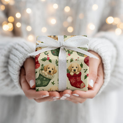 Puppy-Filled Stockings of Yuletide Cheer