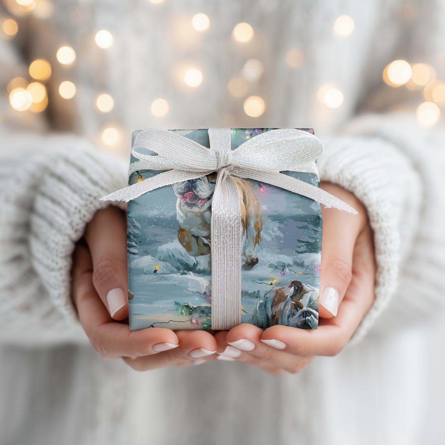 Bulldogs Celebrate Winter's Playful Dance