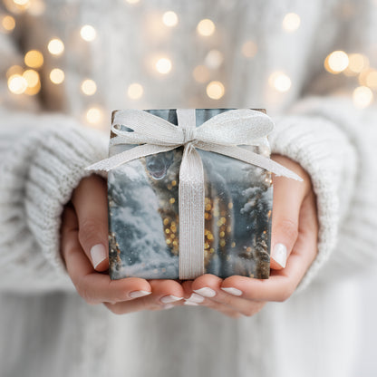 Loyal Companion Dances Through Snowfall