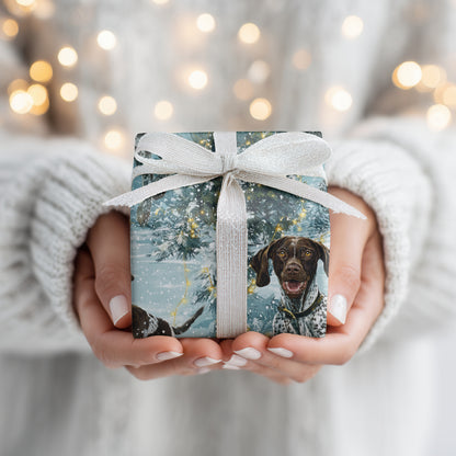 Playful Paws Through Winter's Glow