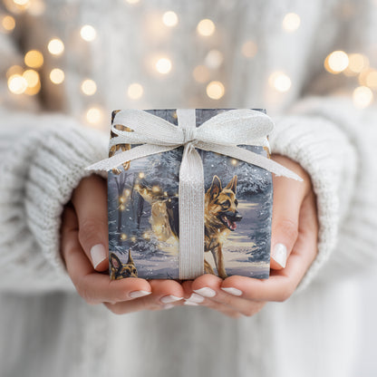 Playful Paws Through Winter's Light