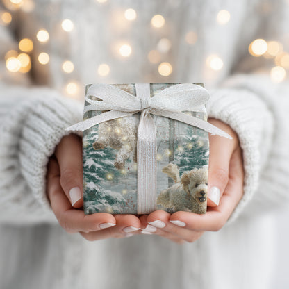 Playful Paws Dance Through Snowlight