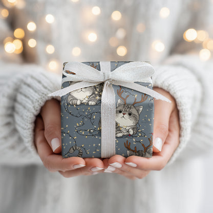 Reindeer Cats Tangle Christmas Lights