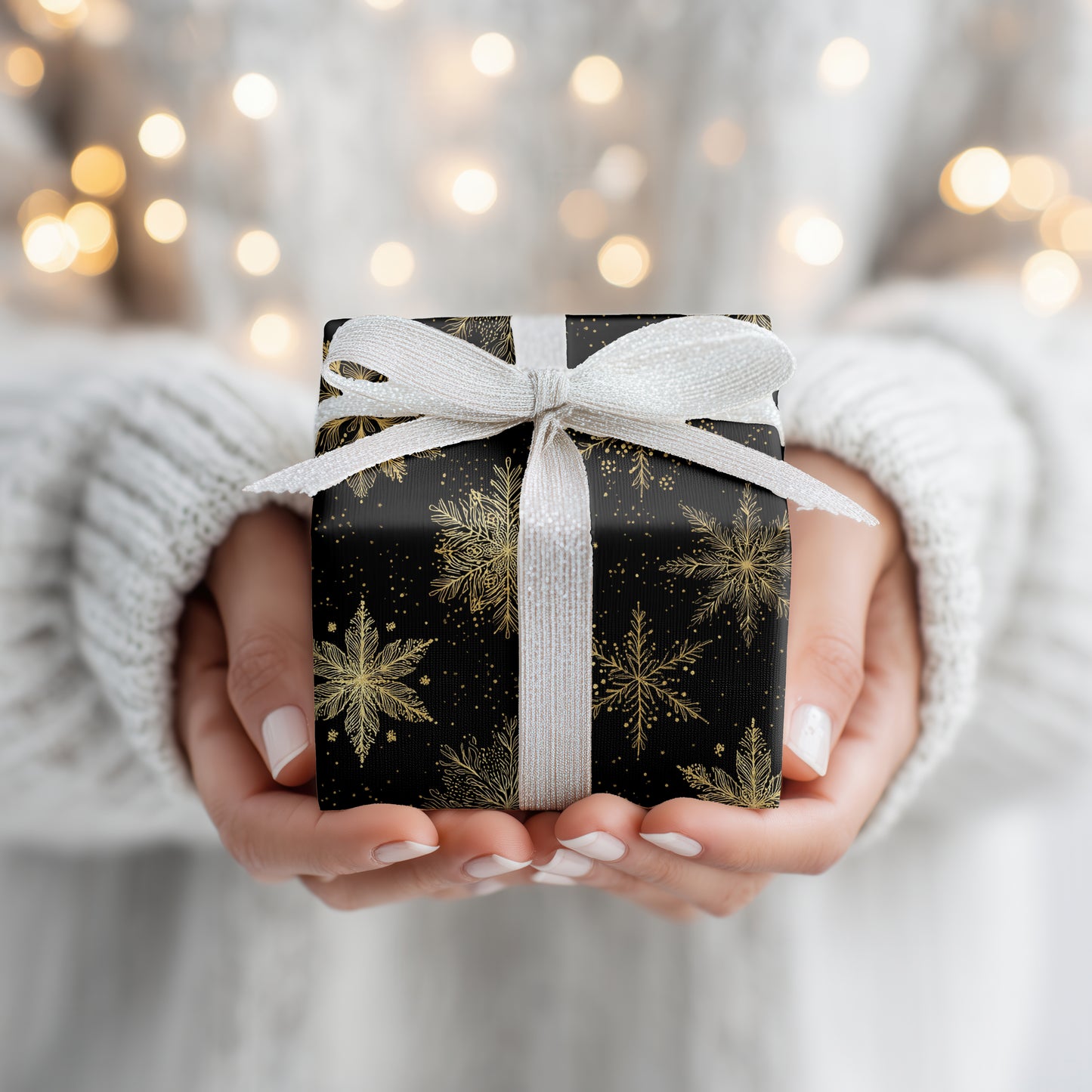 Golden Crystals Dancing Through Midnight