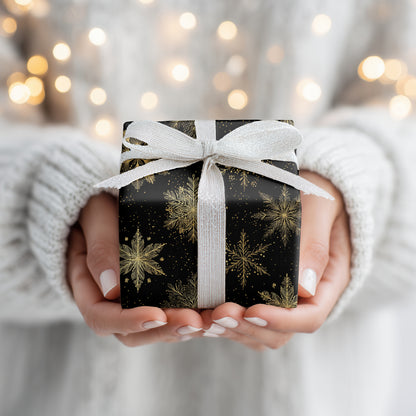 Golden Crystals Dancing Through Midnight