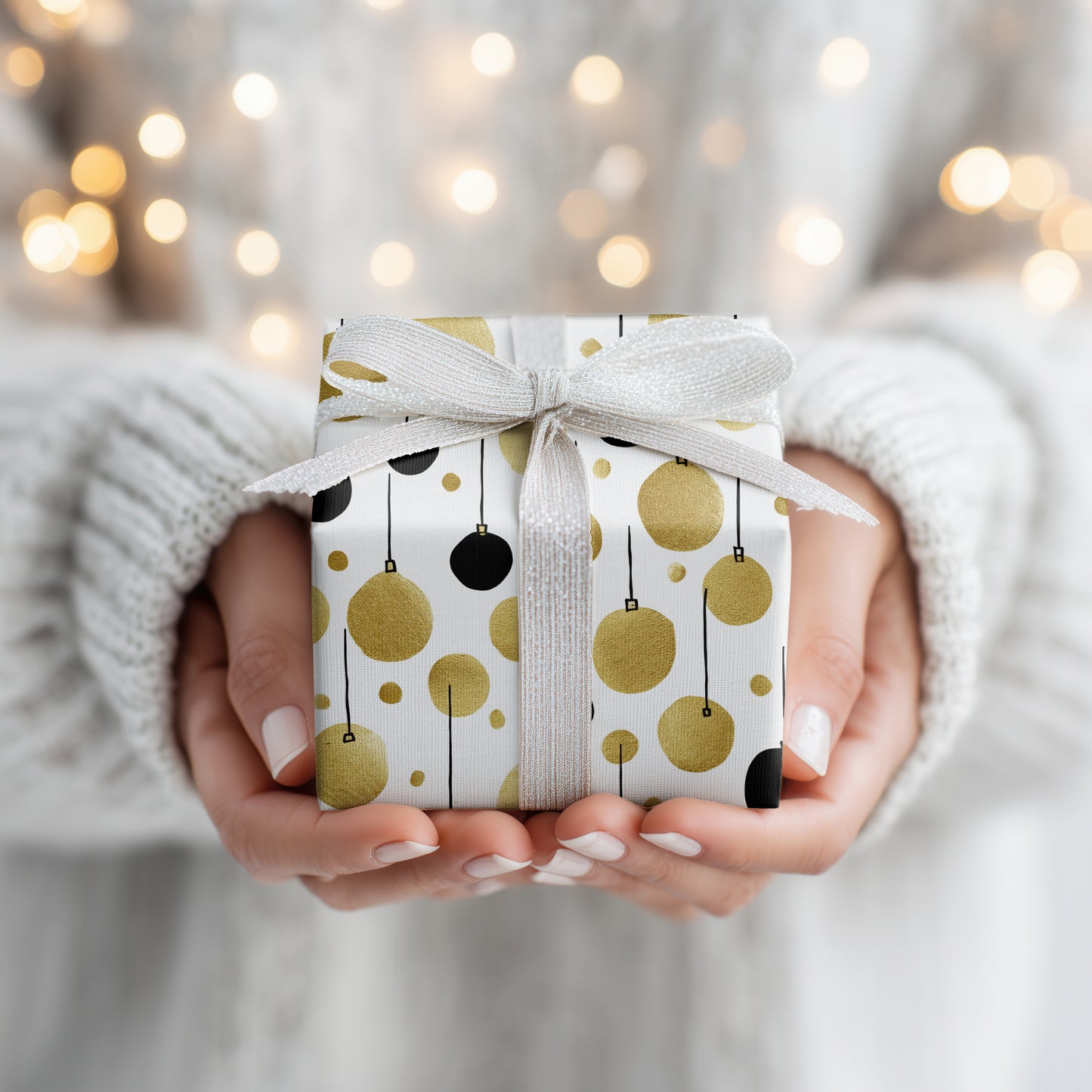 Golden Orbs Dancing Midnight Strings