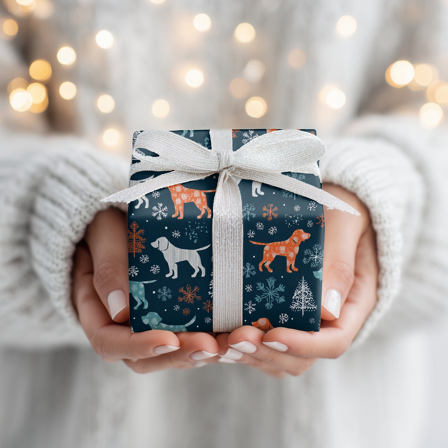 Winter's Playful Canine Symphony