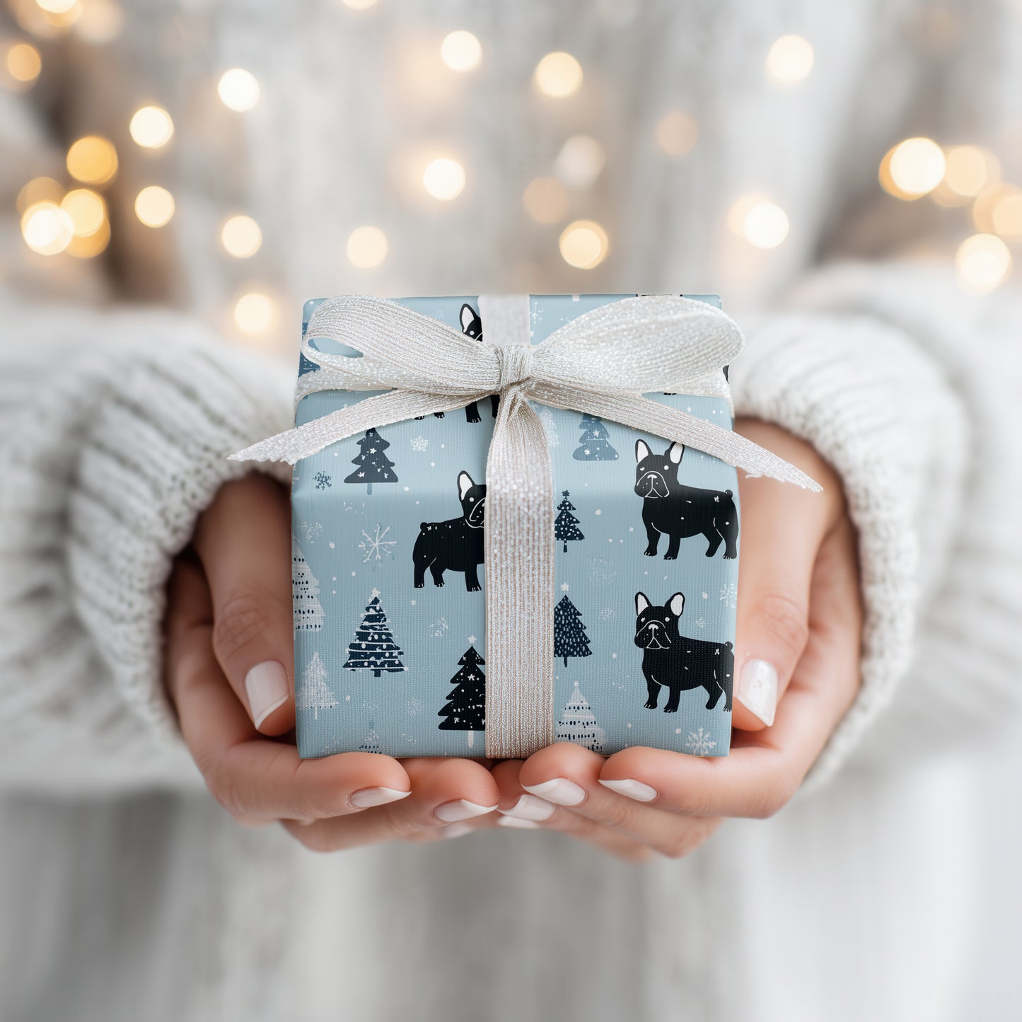 Winter's Playful French Bulldog Parade