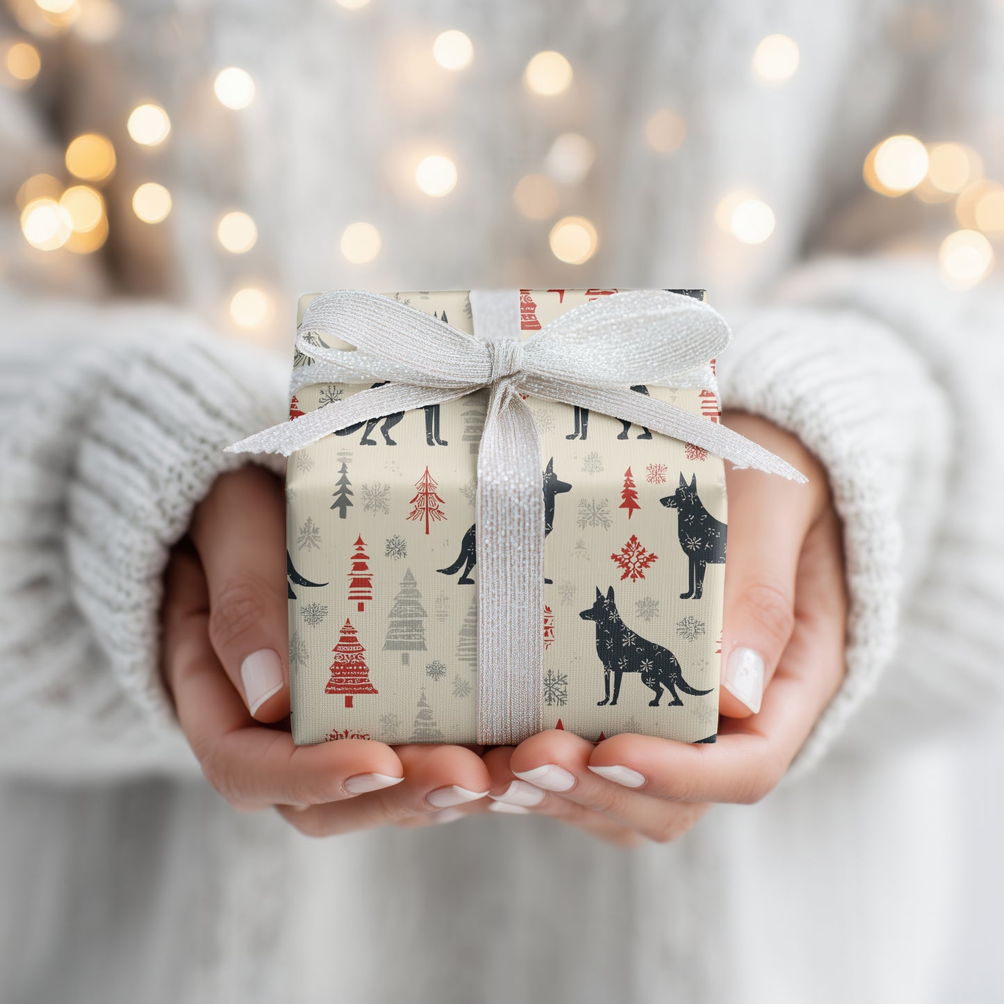 Winter Wolves Dance With Snowflakes