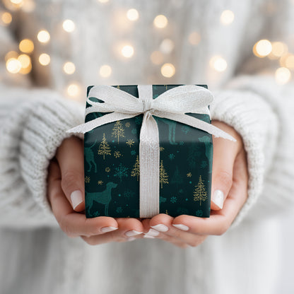 Winter's Playful Canine Constellation