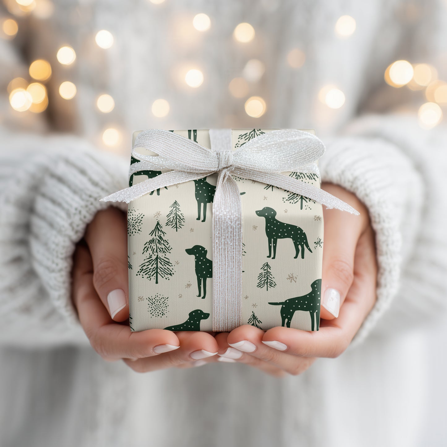 Paws And Pines Through Winter's Calm