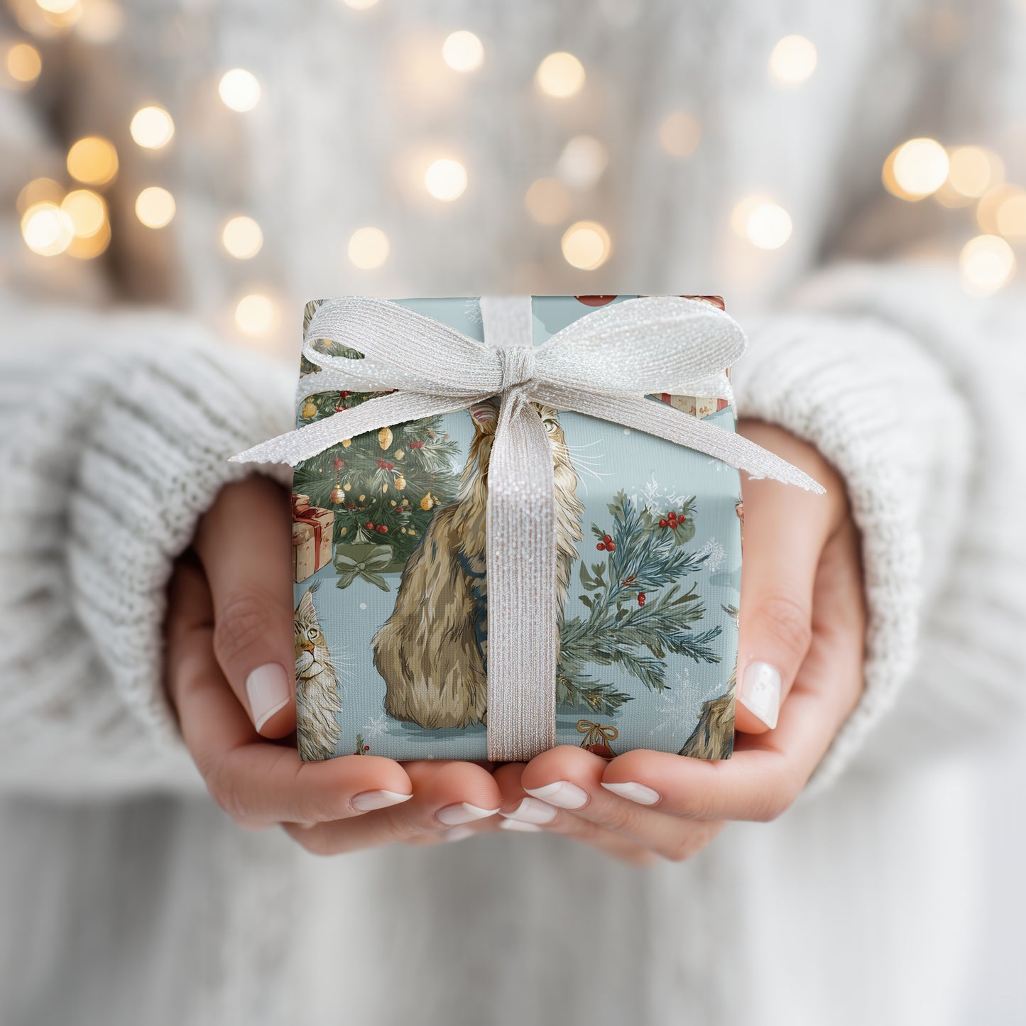 Regal Whiskers Await Winter's Gifts