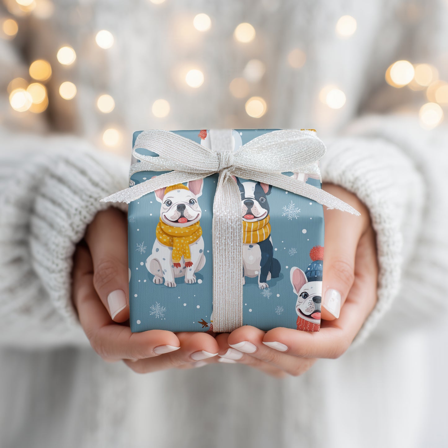 Winter Companions: Merry French Bulldogs