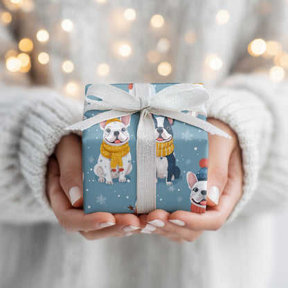 Winter Companions: Merry French Bulldogs