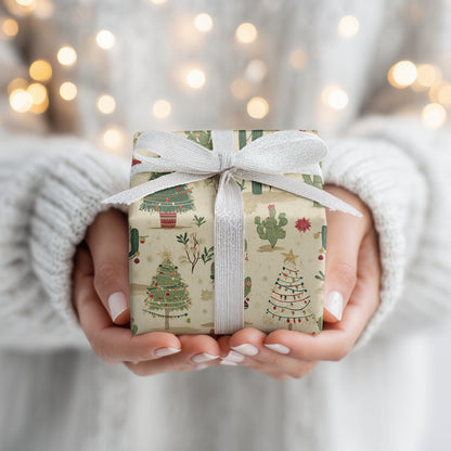 Festive Cacti Celebrate Desert Christmas