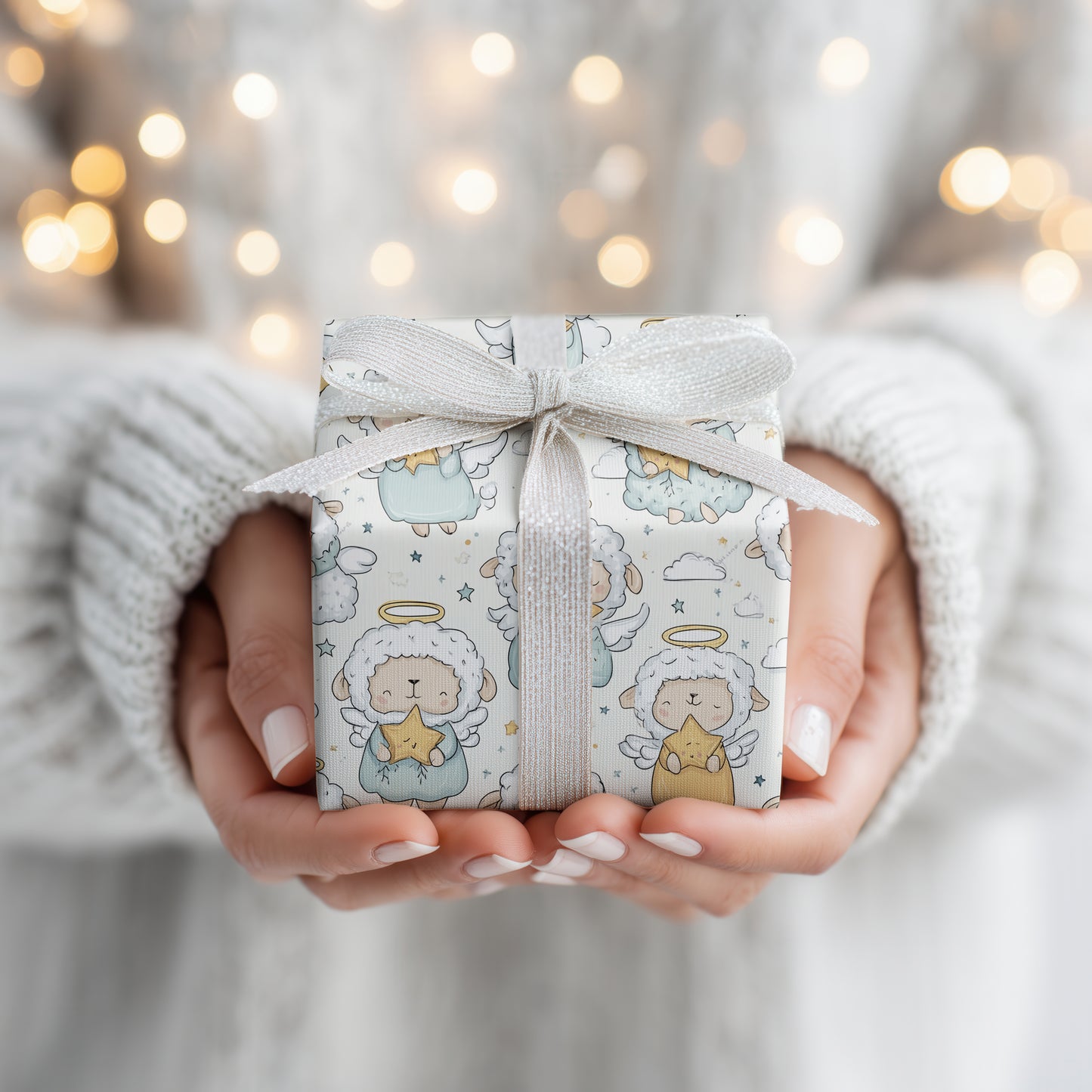 Little Lambs Hold Celestial Light