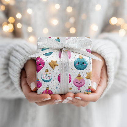 Cheerful Ornaments Dancing Through Festivity