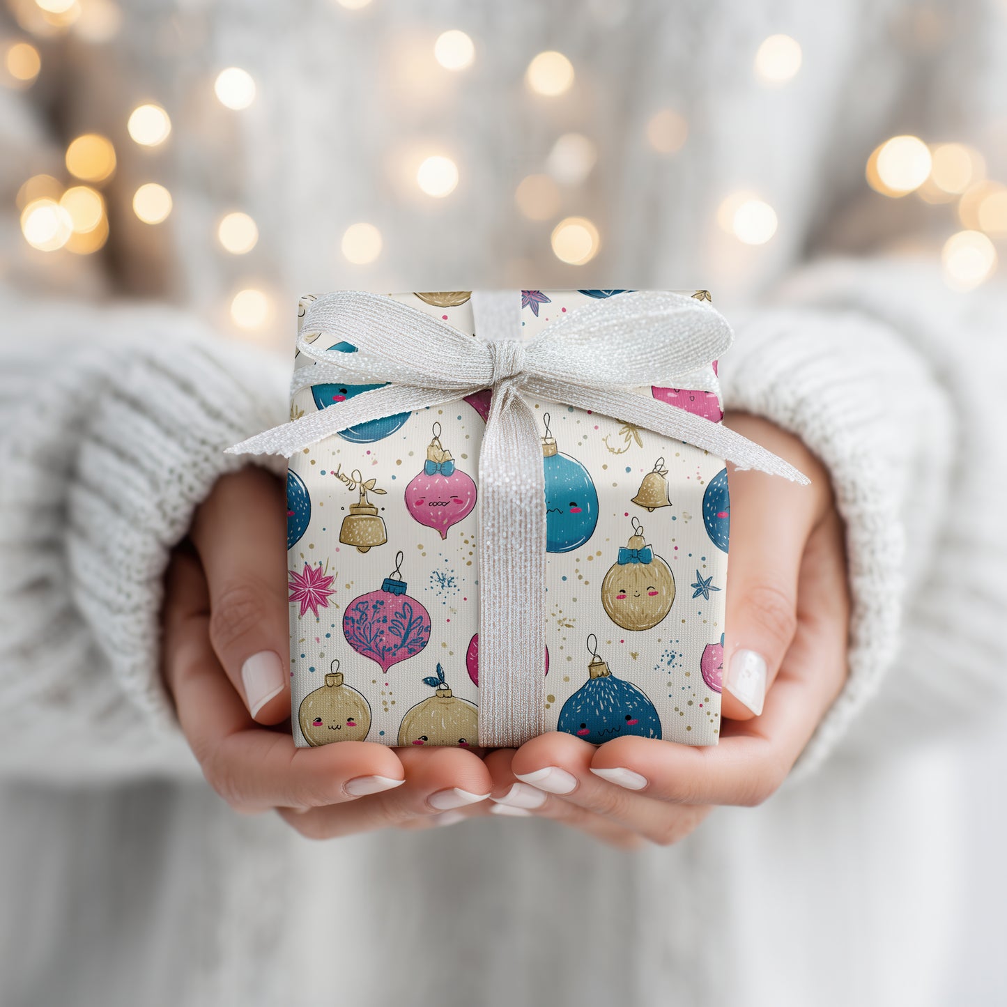 Jolly Ornaments Dance Their Winter Tale