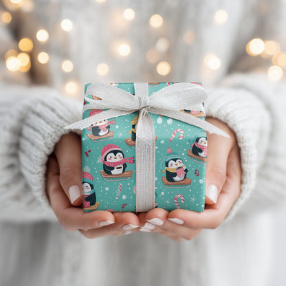 Sledding Penguins Sing Winter's Joy