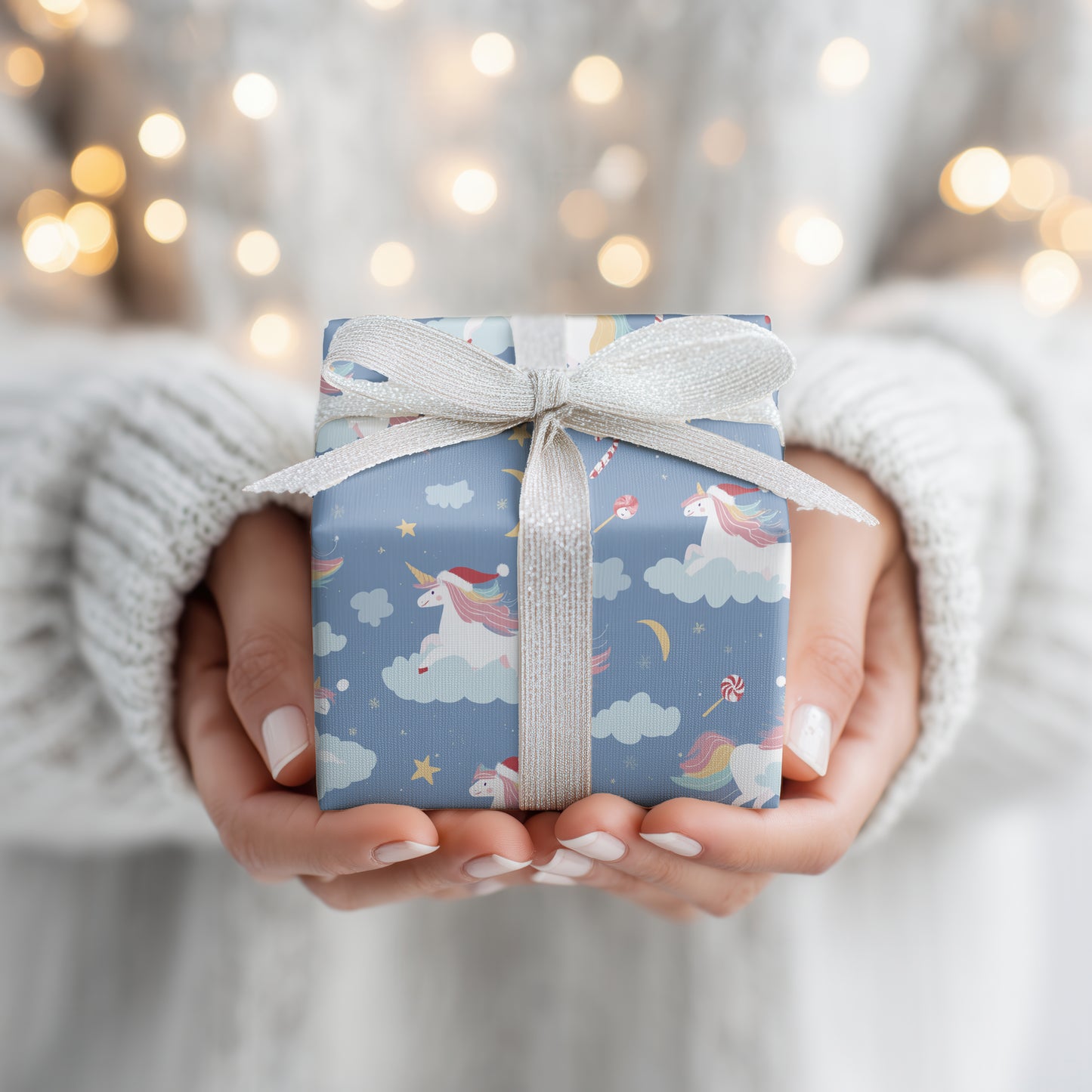 Unicorns Dance Through Starlit Christmas