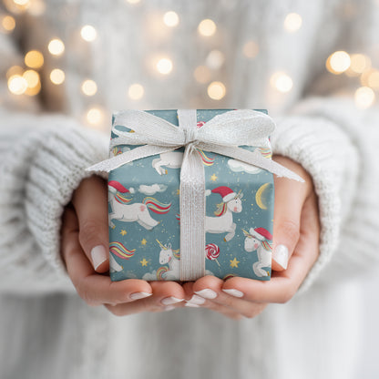 Unicorns Spinning Holiday Magic