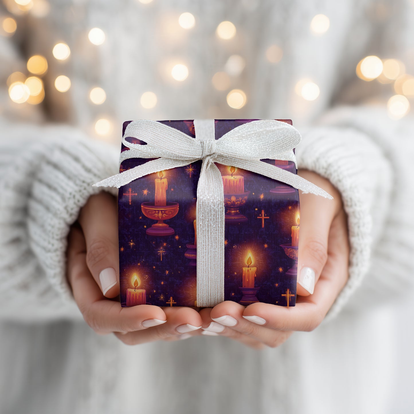 Candlelight Prayers Between Starry Shadows