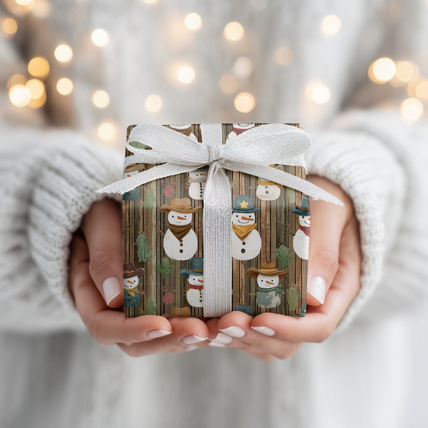 Snowmen Ride The Western Frontier