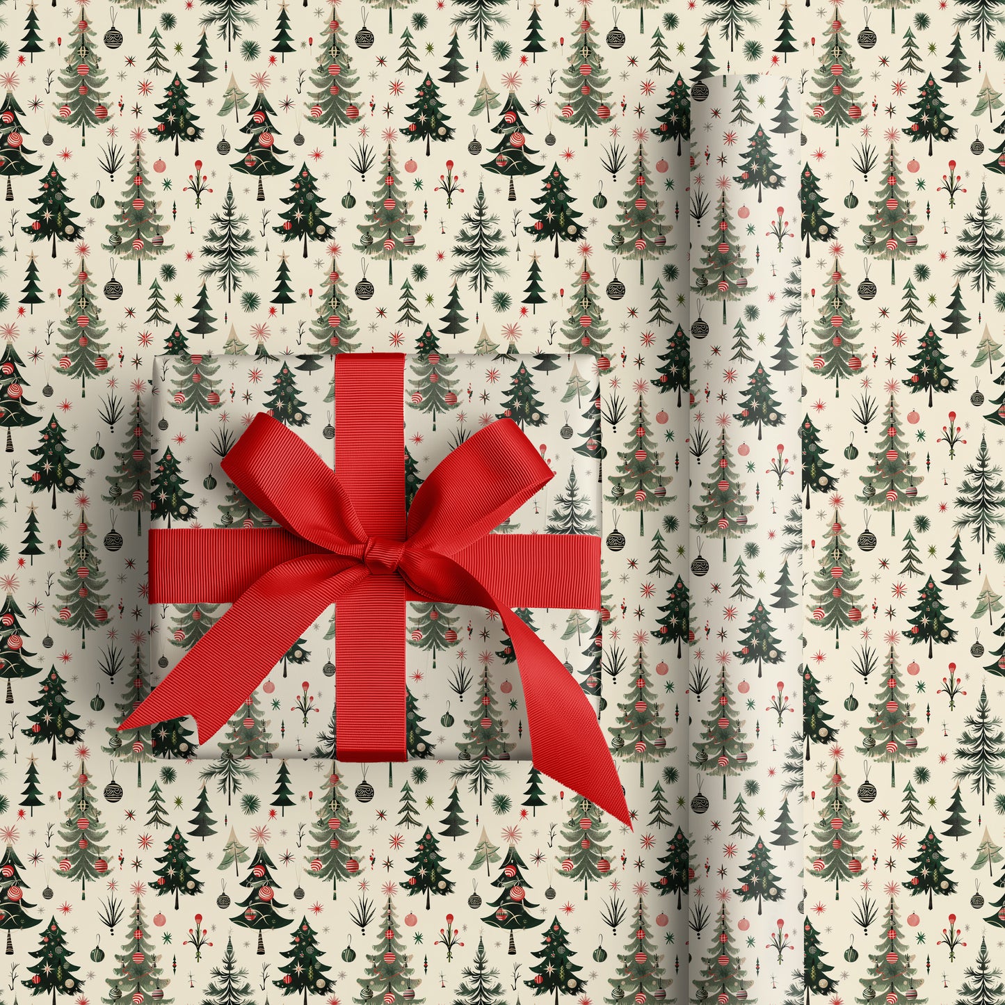 Mid-Century Merry Christmas Trees