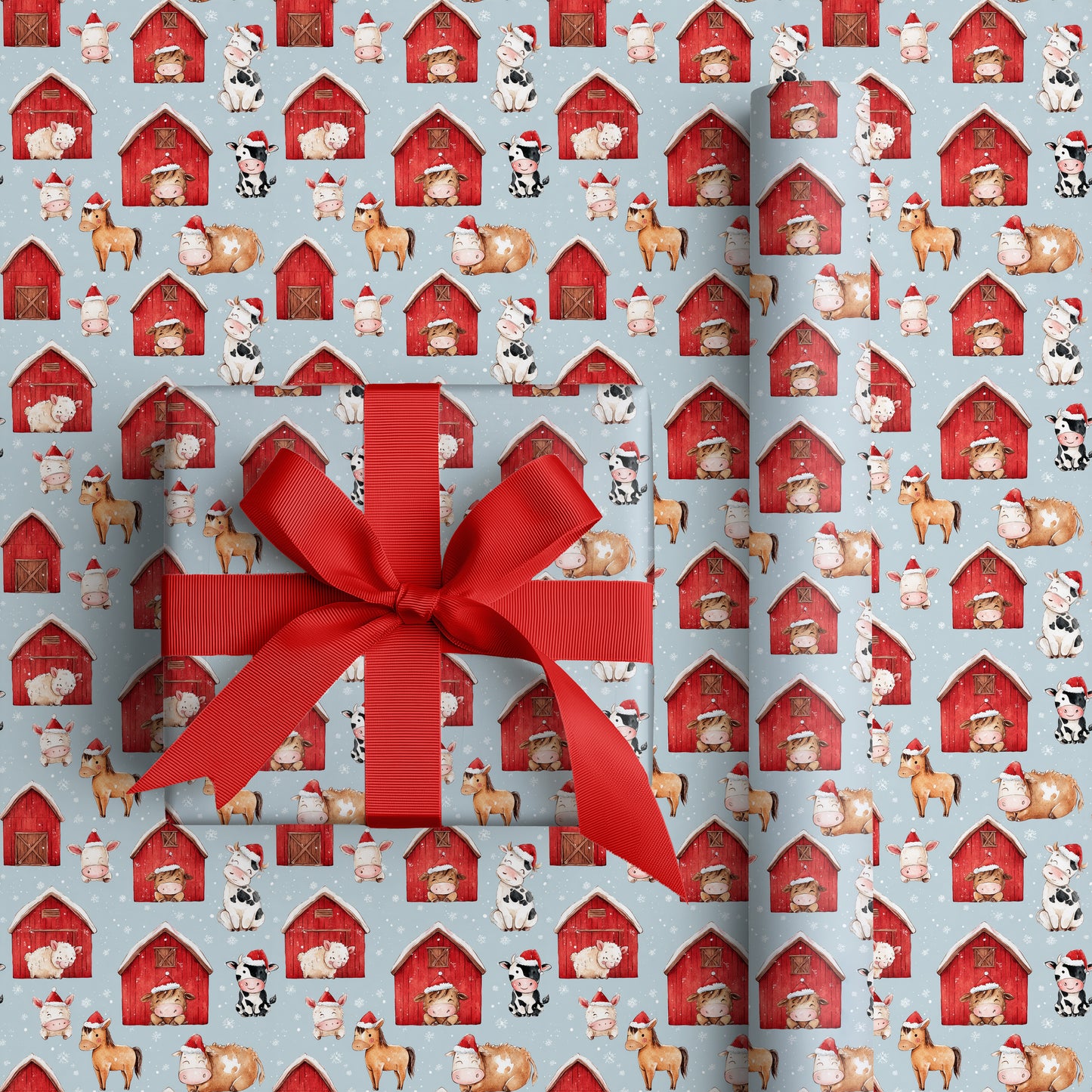 Festive Farm Friends Celebrate Winter