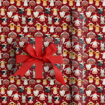 Festive Farm Friends Gather Round