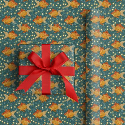 Golden Swimmers Through Festive Nights