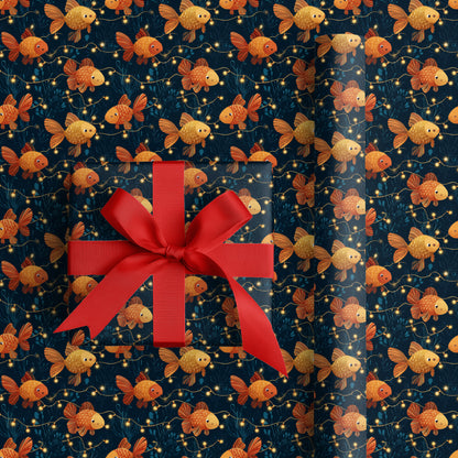 Golden Swimmers Dance Through Midnight