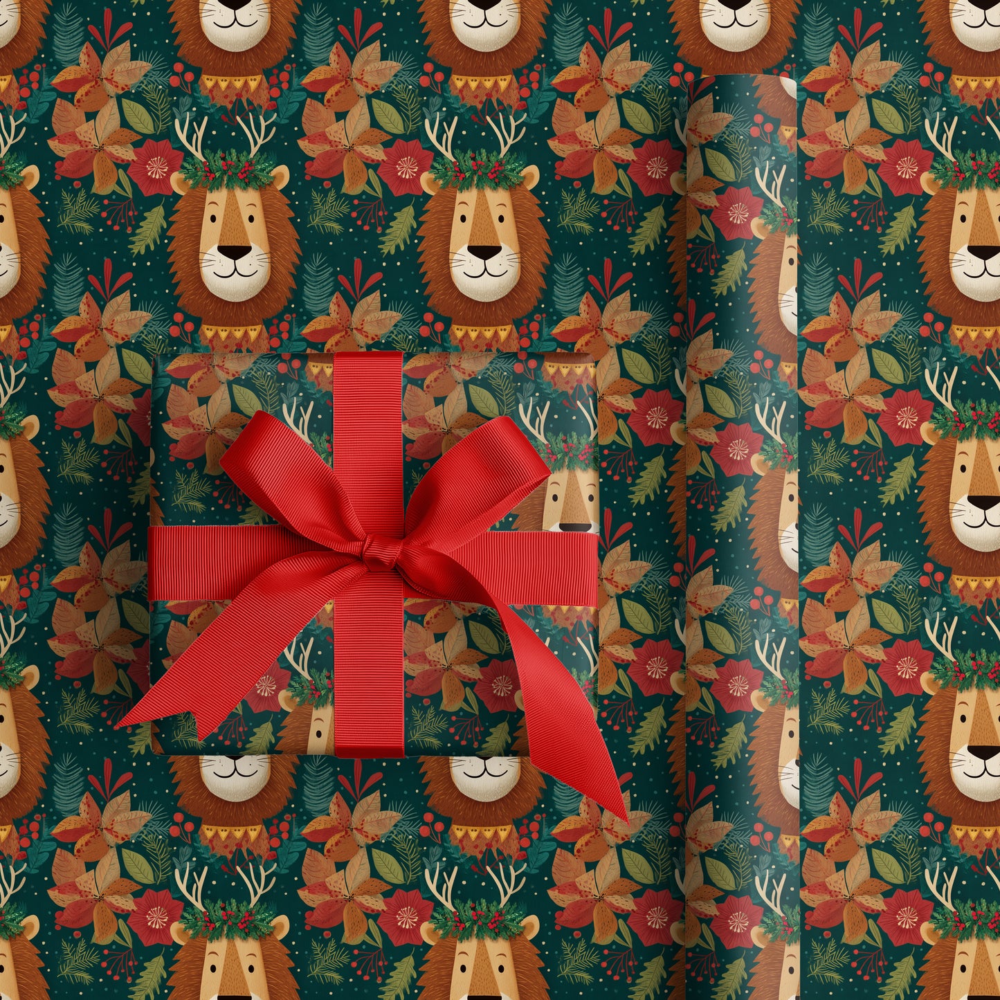 Festive Forest Friends Gather Close