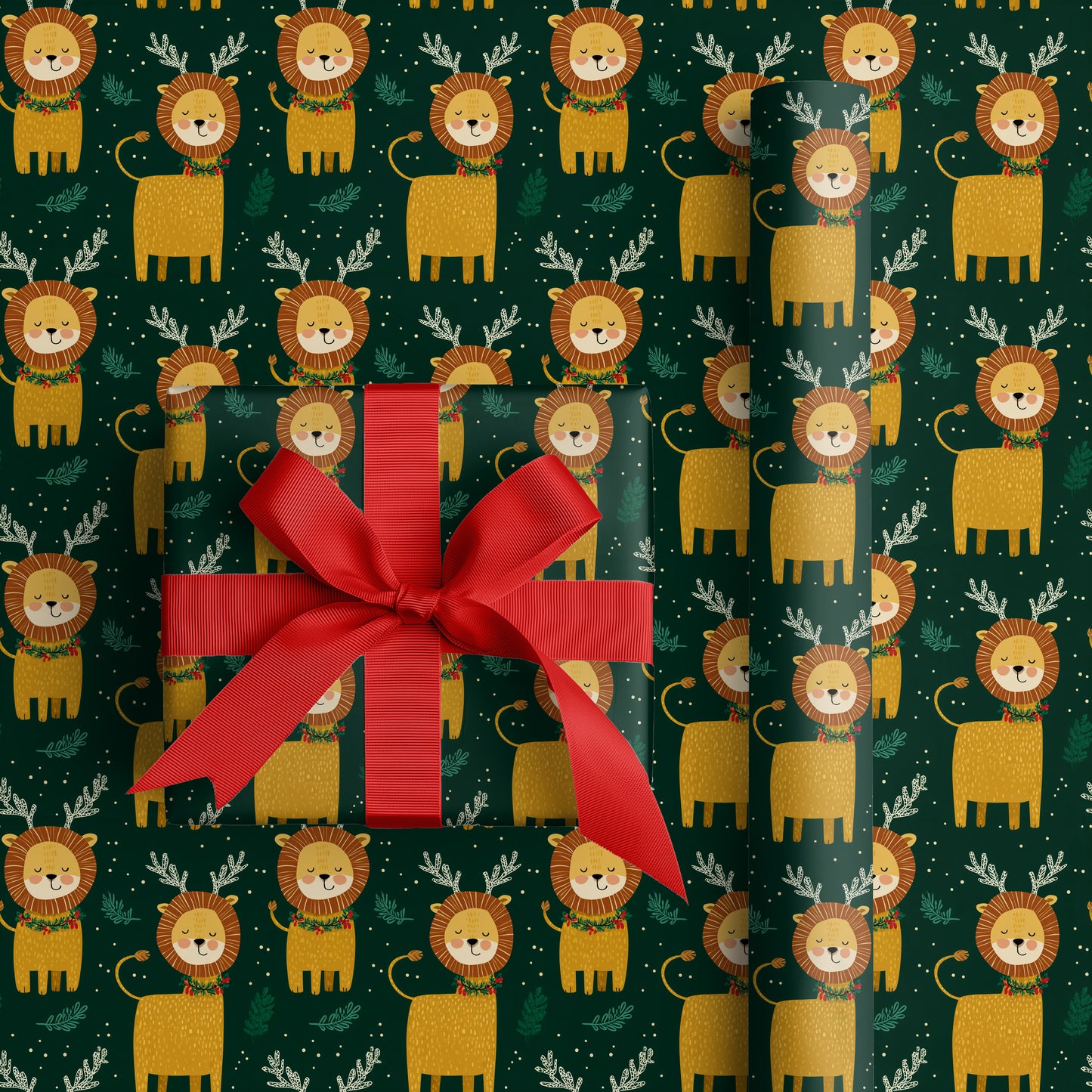 Lions Wear Winter's Garland