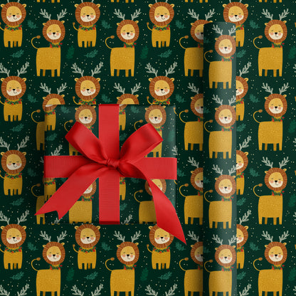 Lions Wear Winter's Garland