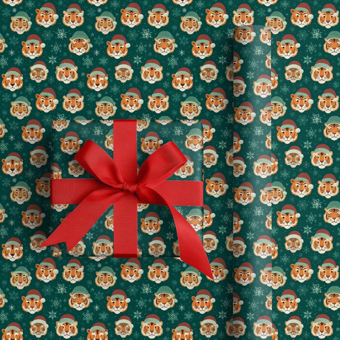 Tigers Wear Winter's Playful Crown