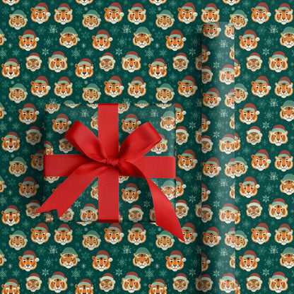 Tigers Wear Winter's Playful Crown